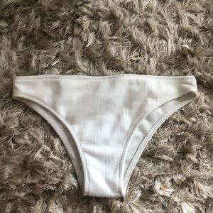 White bikini bottoms